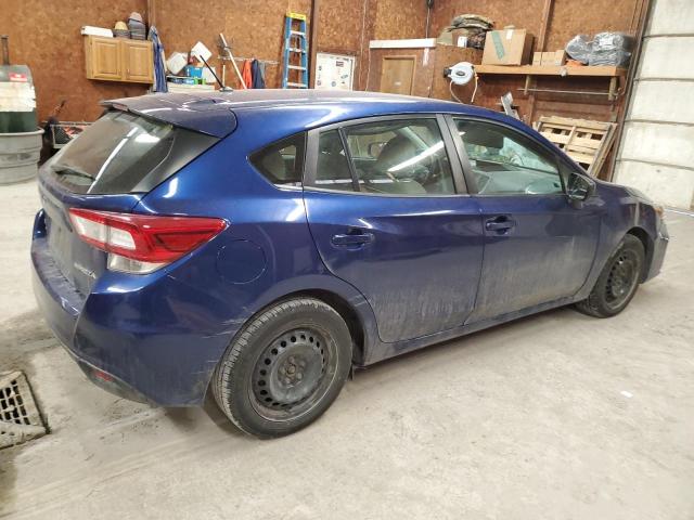 4S3GTAA69J3712134 - 2018 SUBARU IMPREZA BLUE photo 3