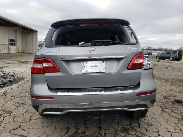 4JGDA5HB1DA251705 - 2013 MERCEDES-BENZ ML 350 4MATIC SILVER photo 6