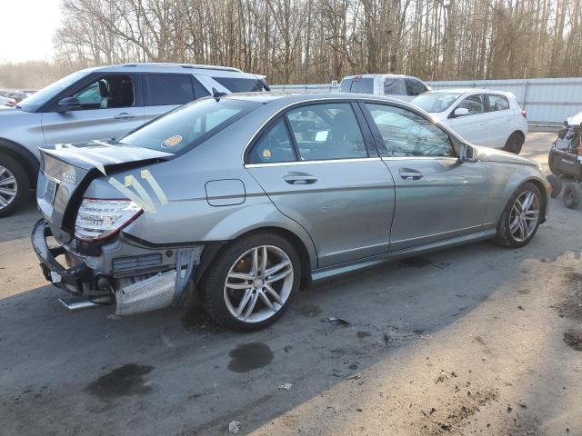 WDDGF8AB9DR293691 - 2013 MERCEDES-BENZ C 300 4MATIC SILVER photo 3