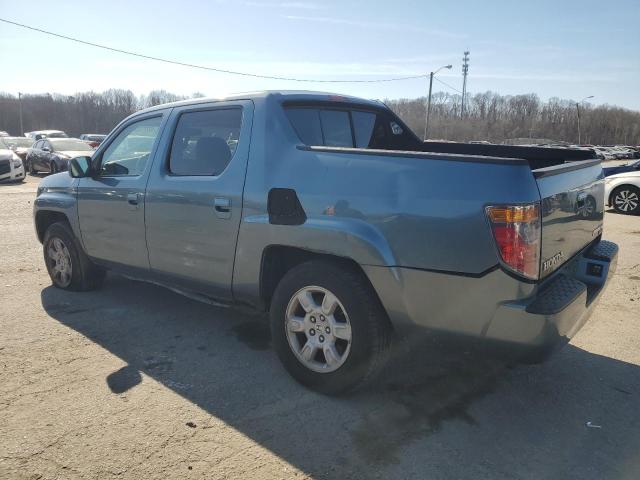 2HJYK16587H513116 - 2007 HONDA RIDGELINE RTL TEAL photo 2