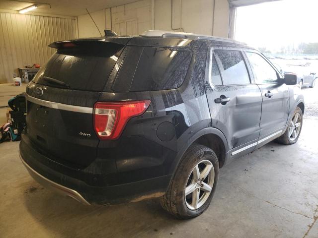 1FM5K8D80HGE17583 - 2017 FORD EXPLORER XLT BLACK photo 3