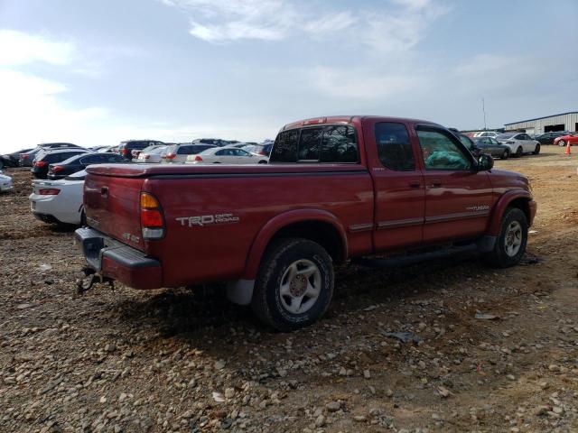 5TBBT48171S135522 - 2001 TOYOTA TUNDRA ACCESS CAB LIMITED RED photo 3