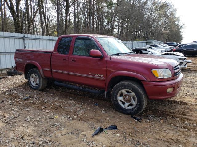 5TBBT48171S135522 - 2001 TOYOTA TUNDRA ACCESS CAB LIMITED RED photo 4