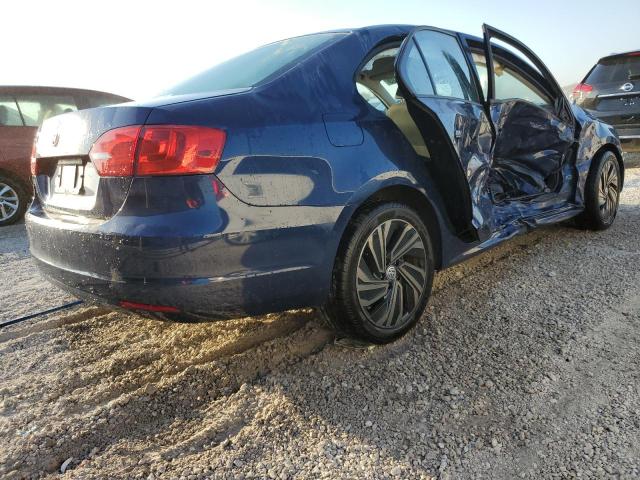 3VW2K7AJXEM235803 - 2014 VOLKSWAGEN JETTA BASE Կապույտ լուսանկար 3