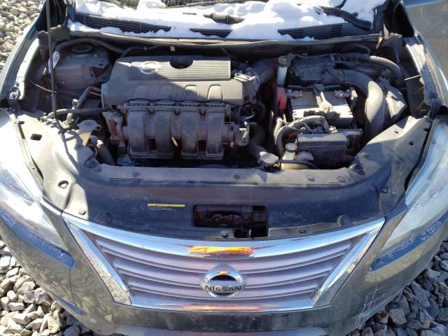 3N1AB7AP7FY245060 - 2015 NISSAN SENTRA S GRAY photo 11