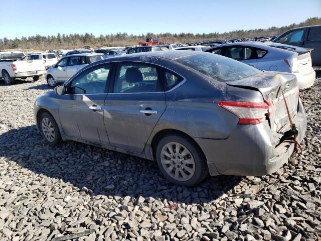 3N1AB7AP7FY245060 - 2015 NISSAN SENTRA S GRAY photo 2