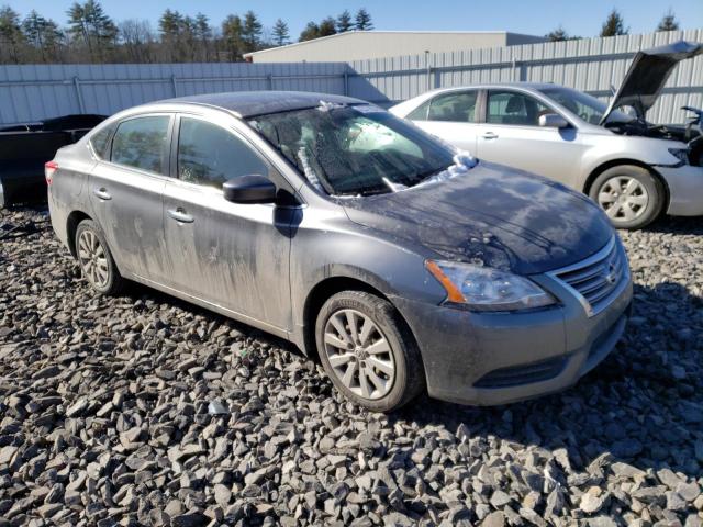 3N1AB7AP7FY245060 - 2015 NISSAN SENTRA S GRAY photo 4