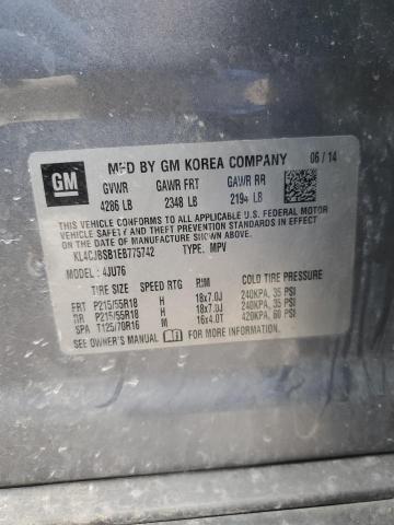 KL4CJBSB1EB775742 - 2014 BUICK ENCORE CONVENIENCE 灰色 照片 13