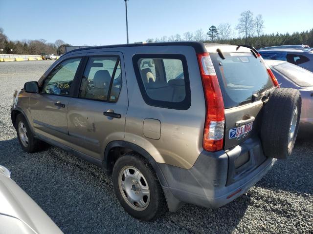 SHSRD68556U407345 - 2006 HONDA CR-V LX TAN photo 2