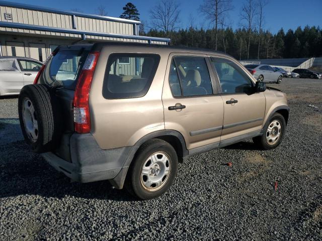 SHSRD68556U407345 - 2006 HONDA CR-V LX TAN photo 3