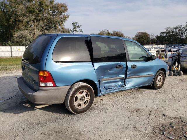 2FMZA50472BB75623 - 2002 FORD WINDSTAR LX BLUE photo 3