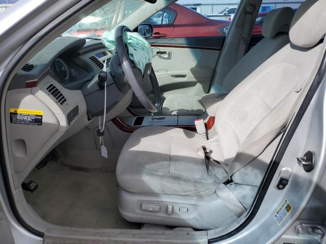 KMHFC46D27A222591 - 2007 HYUNDAI AZERA GLS SILVER photo 7