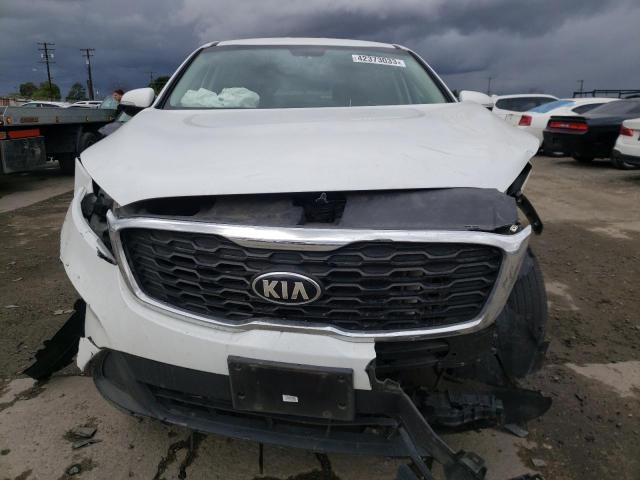 5XYPG4A33KG467131 - 2019 KIA SORENTO L WHITE photo 5