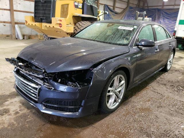 WAU43AFD6GN008042 - 2016 AUDI A8 L QUATTRO BLUE photo 1