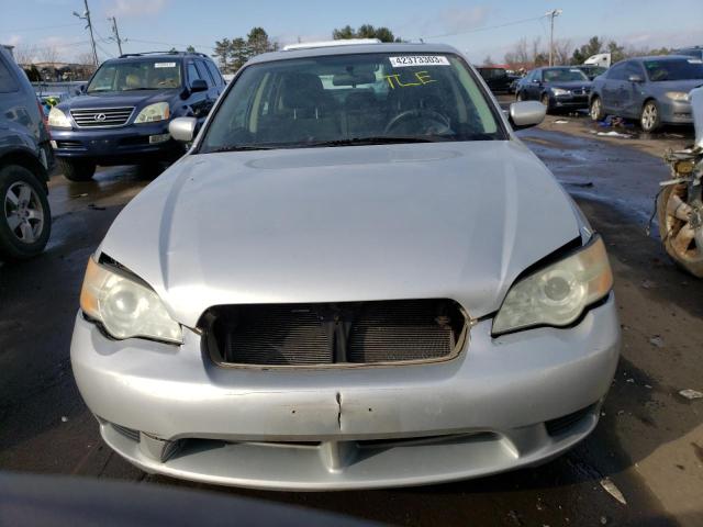 4S3BL626167214001 - 2006 SUBARU LEGACY 2.5I LIMITED SILVER photo 5