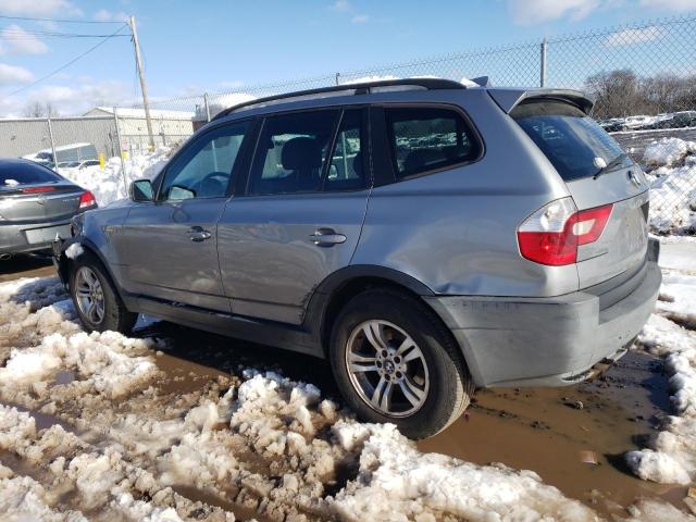 WBXPA93494WA64495 - 2004 BMW X3 3.0I SILVER photo 2