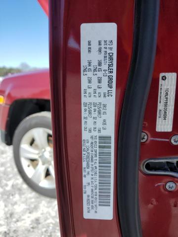 1C4NJPFB9ED540094 - 2014 JEEP PATRIOT LATITUDE RED photo 12