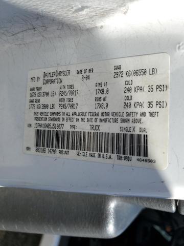 1D7HA16N85J510077 - 2005 DODGE RAM 1500 ST WHITE photo 12