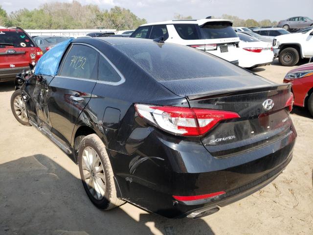 5NPE34AF9FH128546 - 2015 HYUNDAI SONATA SPORT BLACK photo 2