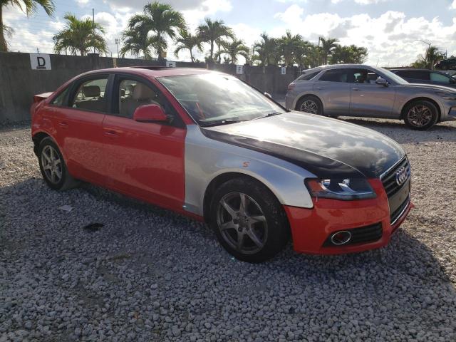 WAULF78K39N028138 - 2009 AUDI A4 2.0T QUATTRO RED photo 4