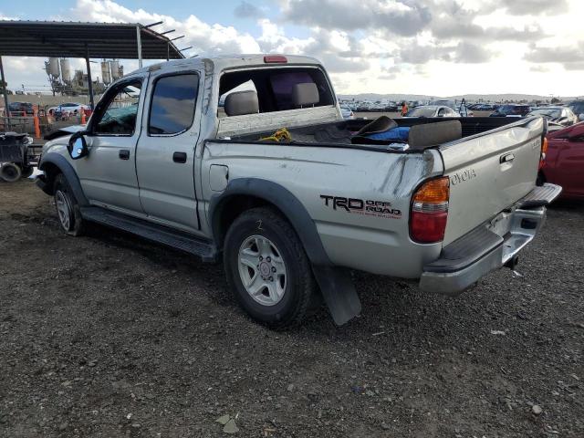5TEGN92N01Z839788 - 2001 TOYOTA TACOMA DOUBLE CAB PRERUNNER SILVER photo 2