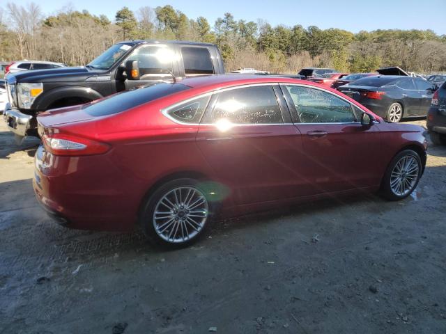 3FA6P0H91GR102982 - 2016 FORD FUSION SE MAROON photo 3