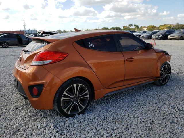 KMHTC6AE0GU281376 - 2016 HYUNDAI VELOSTER TURBO ORANGE photo 3