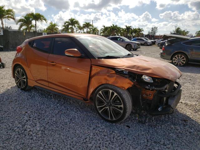 KMHTC6AE0GU281376 - 2016 HYUNDAI VELOSTER TURBO ORANGE photo 4