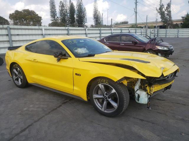 1FA6P8CF1F5366703 - 2015 FORD MUSTANG GT YELLOW photo 4