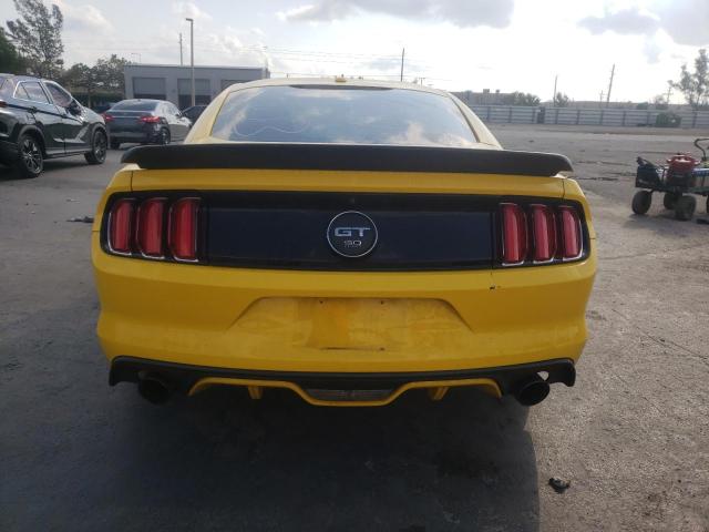 1FA6P8CF1F5366703 - 2015 FORD MUSTANG GT YELLOW photo 6