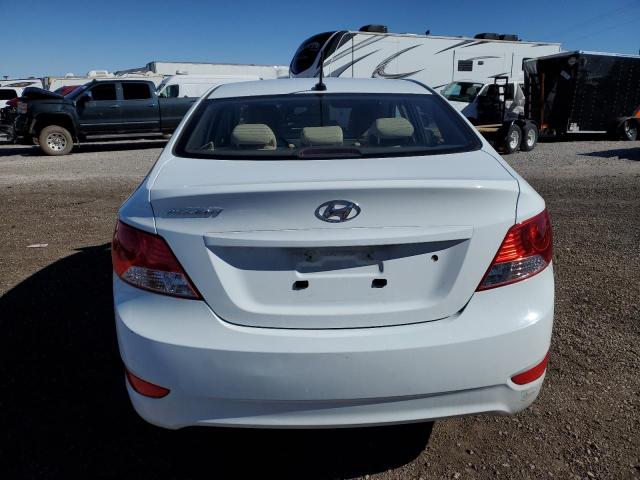 KMHCU4AE0EU747001 - 2014 HYUNDAI ACCENT GLS WHITE photo 6