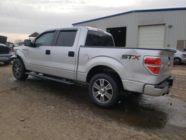 1FTFW1CFXEKF67925 - 2014 FORD F150 SUPERCREW SILVER photo 2