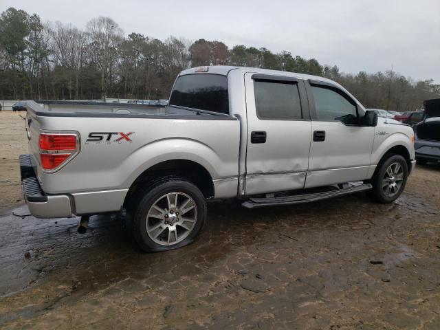 1FTFW1CFXEKF67925 - 2014 FORD F150 SUPERCREW SILVER photo 3