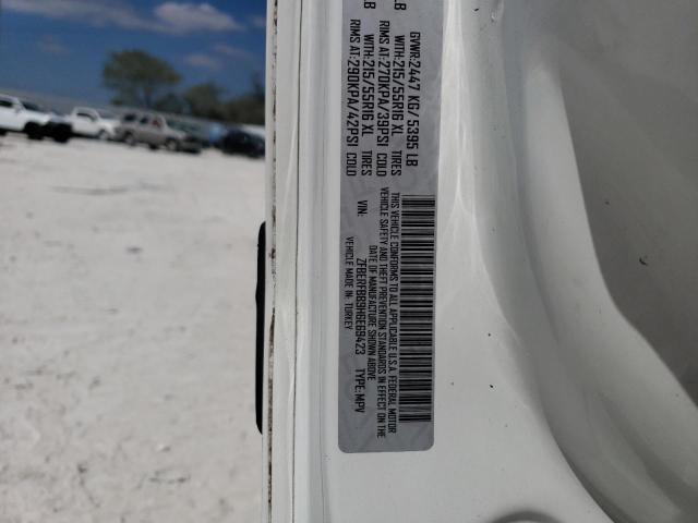 ZFBERFBB9H6E69423 - 2017 RAM PROMASTER SLT 白色 照片 12