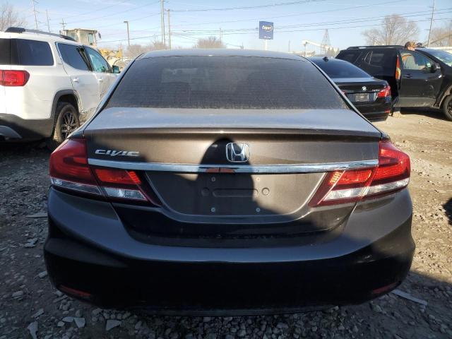 2HGFB2F9XDH524622 - 2013 HONDA CIVIC EXL შავი ფოტო 6