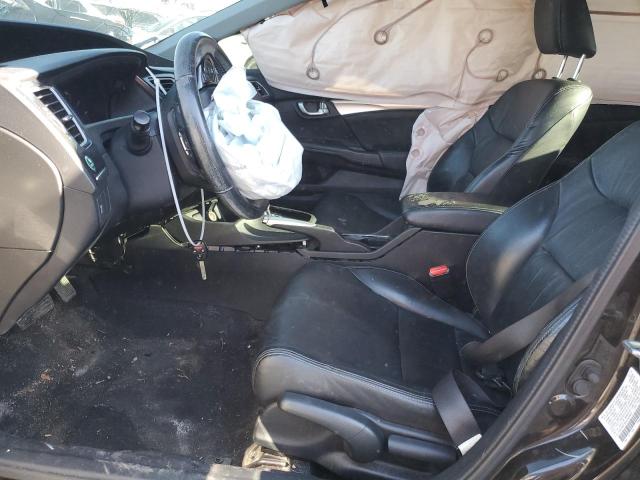 2HGFB2F9XDH524622 - 2013 HONDA CIVIC EXL შავი ფოტო 7