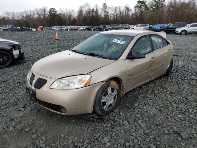 1G2ZF58B474155571 - 2007 PONTIAC G6 VALUE LEADER TAN photo 1