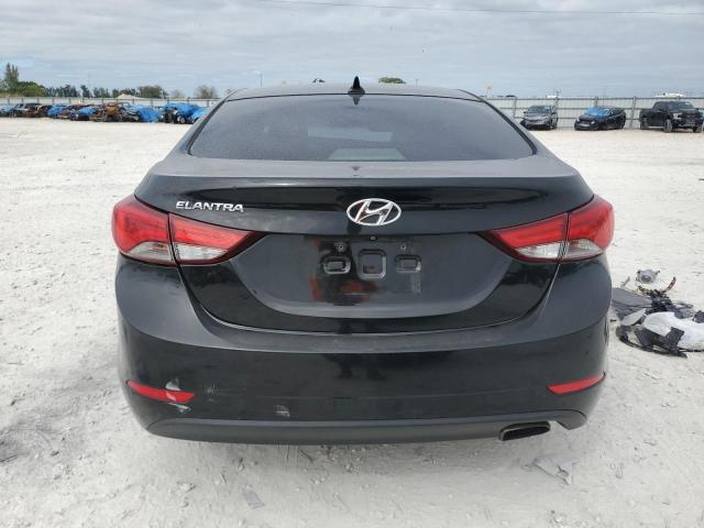 KMHDH4AH2EU129312 - 2014 HYUNDAI ELANTRA SE BLACK photo 6