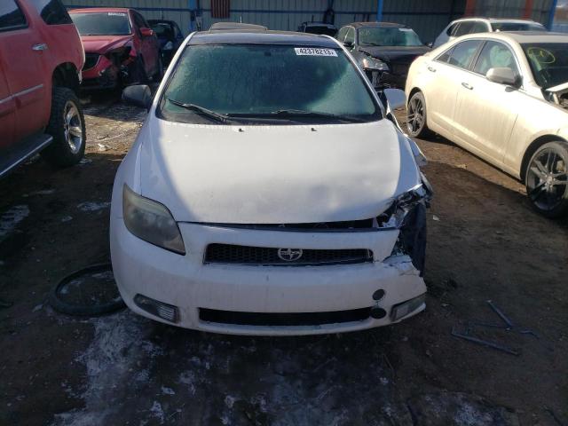 JTKDE177970196051 - 2007 TOYOTA SCION TC WHITE photo 5