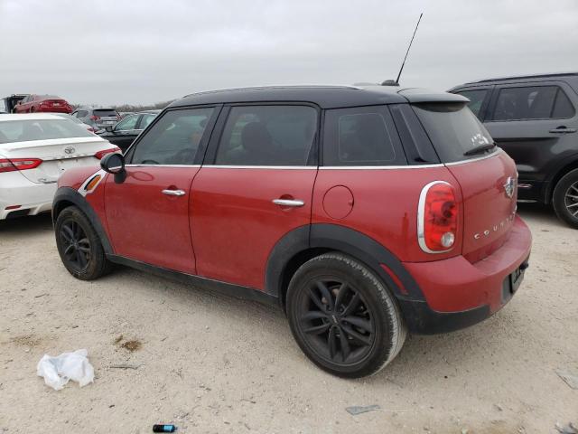 WMWZB3C55DWM31427 - 2013 MINI COOPER COUNTRYMAN RED photo 2