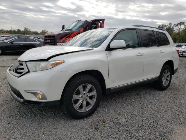 5TDZA3EH1DS046671 - 2013 TOYOTA HIGHLANDER BASE WHITE photo 1