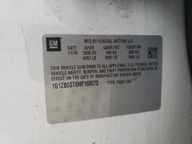 1G1ZB5ST6HF168572 - 2017 CHEVROLET MALIBU LS 白色 照片 13