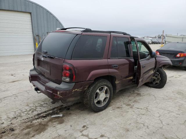 1GNDS13S762350700 - 2006 CHEVROLET TRAILBLAZE LS MAROON photo 3