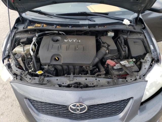 1NXBU40E99Z097894 - 2009 TOYOTA COROLLA BASE GRAY photo 11