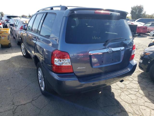 JTEEW21A360008024 - 2006 TOYOTA HIGHLANDER HYBRID BLUE photo 2