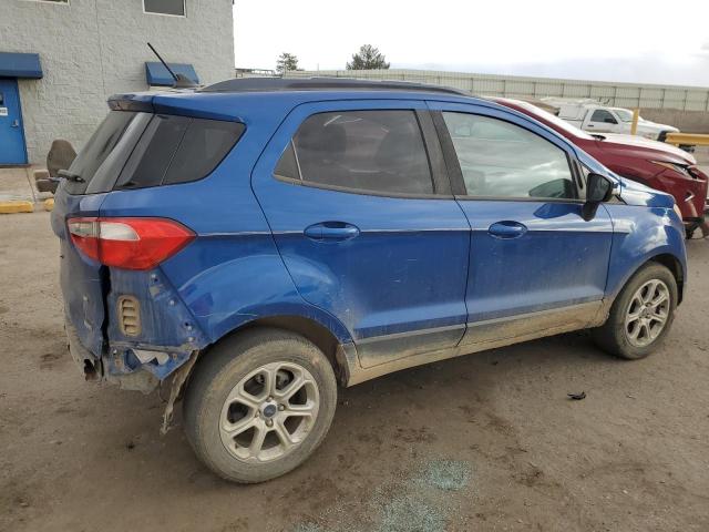 MAJ3S2GE1KC254070 - 2019 FORD ECOSPORT SE ლურჯი ფოტო 3