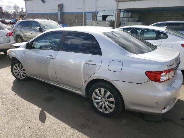 2T1BU4EE4CC843816 - 2012 TOYOTA COROLLA BASE SILVER photo 2