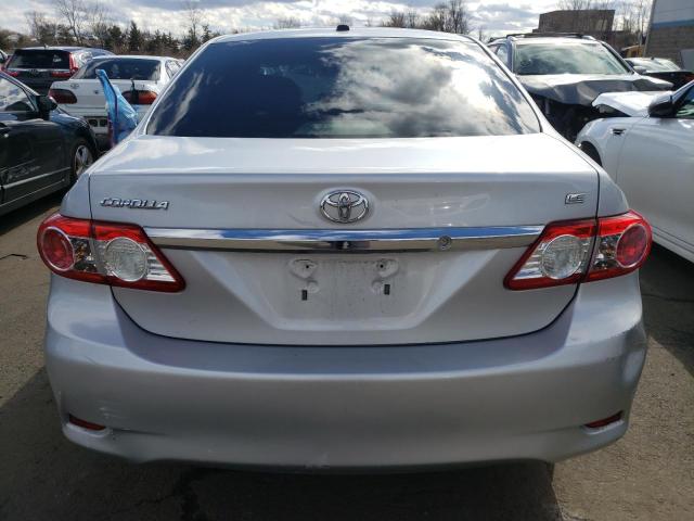 2T1BU4EE4CC843816 - 2012 TOYOTA COROLLA BASE SILVER photo 6