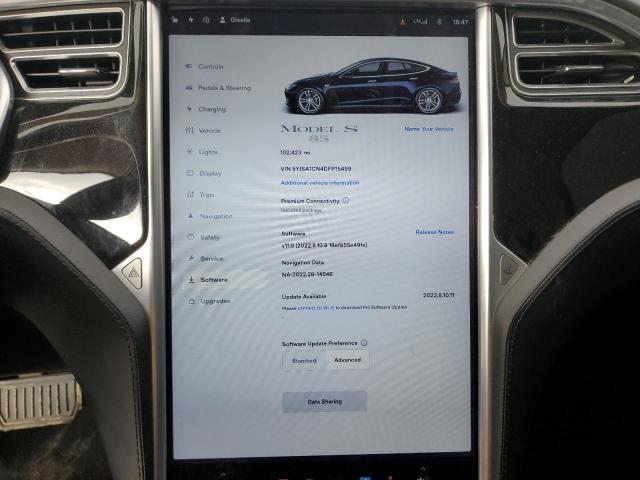 5YJSA1CN4DFP15499 - 2013 TESLA MODEL S Սև լուսանկար 9