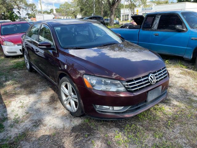 1VWCN7A37DC046491 - 2013 VOLKSWAGEN PASSAT SEL RED photo 1